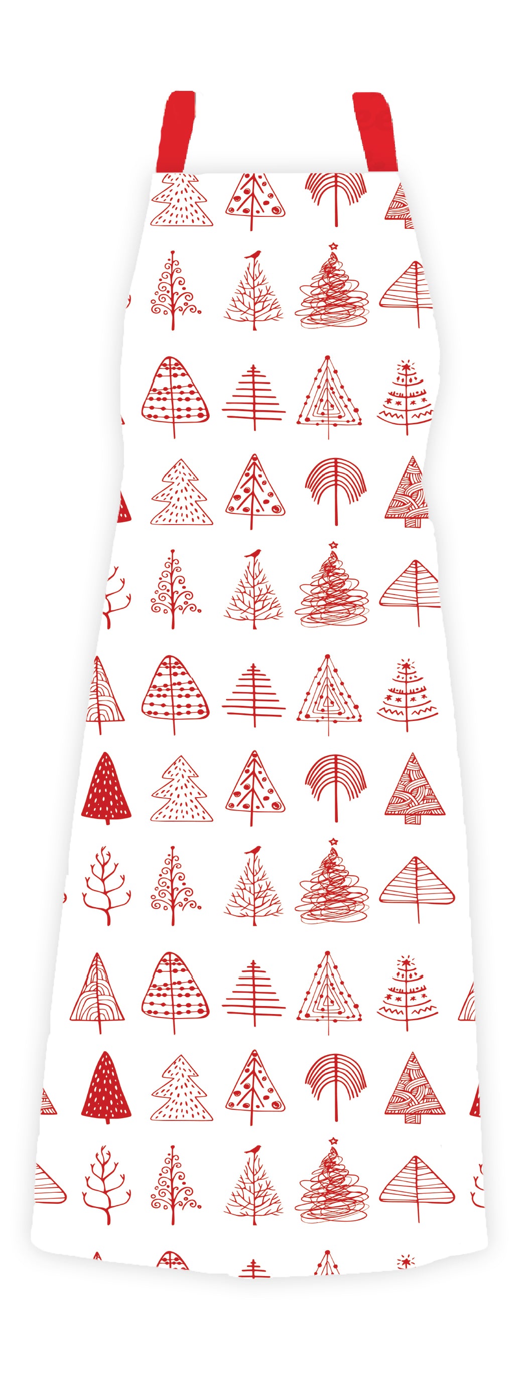 RANS Christmas Tree Apron With Pocket - 70 cm x 90 cm